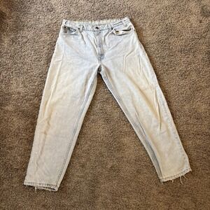 Vintage 1993 Levi's 550‎ Orange Tab Jeans Mens 34x28 Distress Thrashed